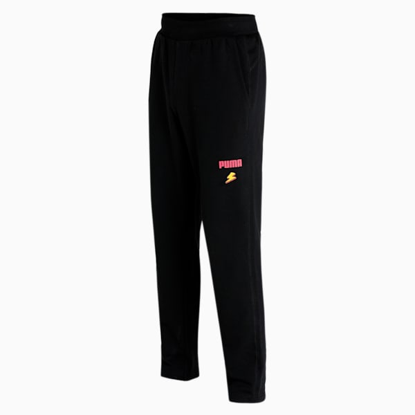 Men's Regular Fit Knitted Pants, Puma Black, extralarge-IND
