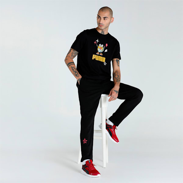 Men's Regular Fit Knitted Pants, Puma Black, extralarge-IND