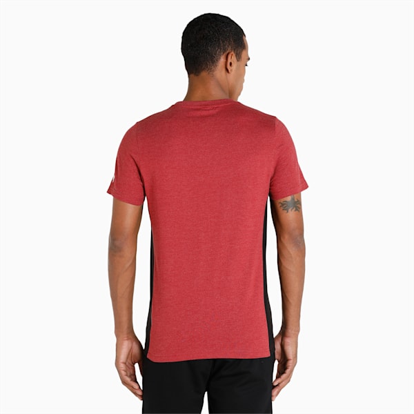 PUMA x one8 Men's Panelled T-Shirt, Intense Red Heather, extralarge-IND