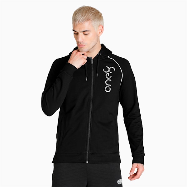 PUMA x one8 Logo Men's Jacket, Puma Black, extralarge-IND