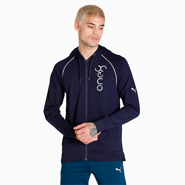 PUMA x one8 Logo Men's Jacket, Peacoat, extralarge-IND
