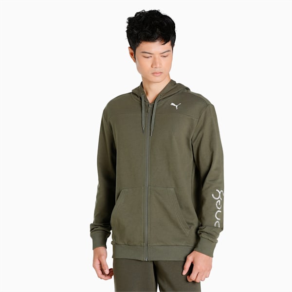 PUMA x one8 Men's Full Zip Jacket, Grape Leaf, extralarge-IND