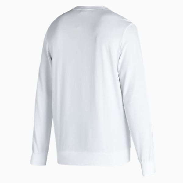 Graphic Crew-Neck Men's Regular Fit Sweatshirt, Puma White, extralarge-IND