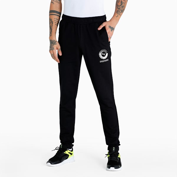 Men's Sweat Pants, Puma Black, extralarge-IND