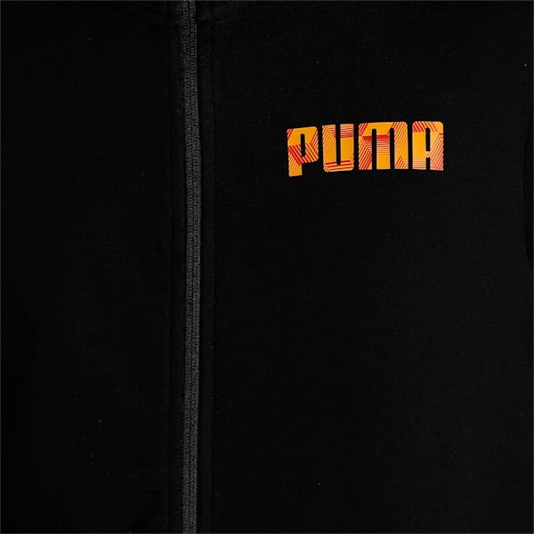 Graphic Sweat Men's Jacket, Puma Black