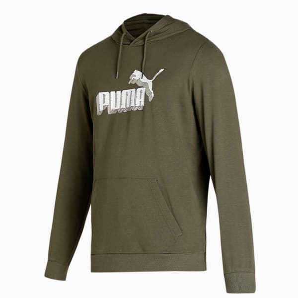 Graphic Men's Regular Fit Hoodie, Grape Leaf, extralarge-IND