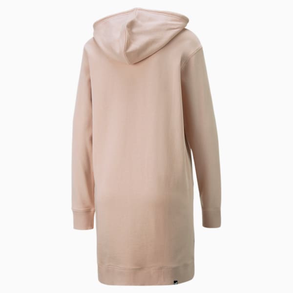 HER Women's Hooded Relaxed Fit Dress, Rose Quartz, extralarge-IND