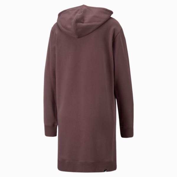 HER Women's Hooded Relaxed Fit Dress, Dusty Plum, extralarge-IND