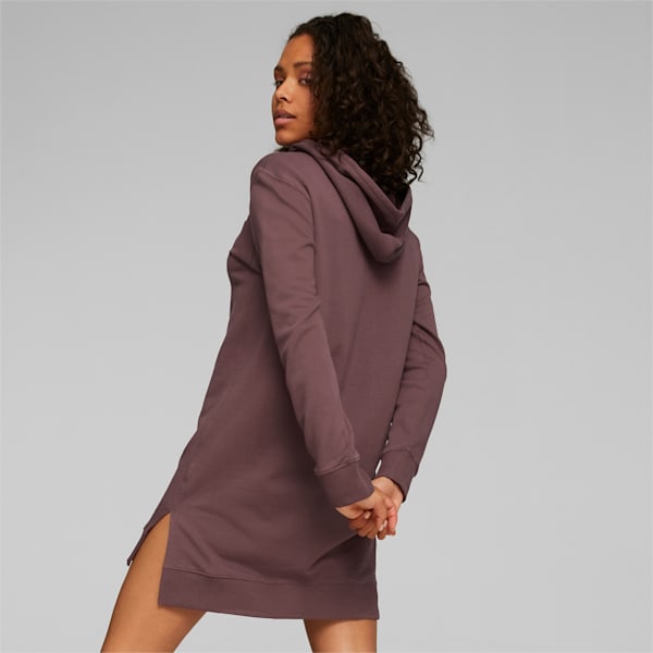 HER Women's Hooded Relaxed Fit Dress, Dusty Plum, extralarge-IND