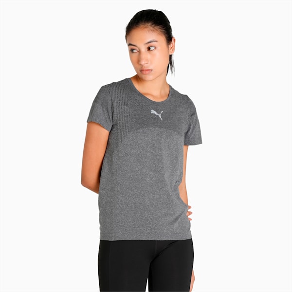 evoKNIT Seamless Women's T-shirt, Puma Black, extralarge-IND