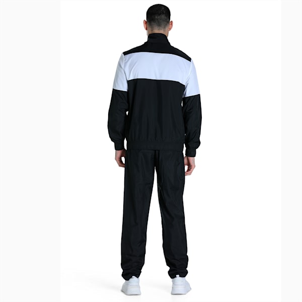 PUMA Woven Men's Regular Fit Track Suit, Puma Black, extralarge-IND