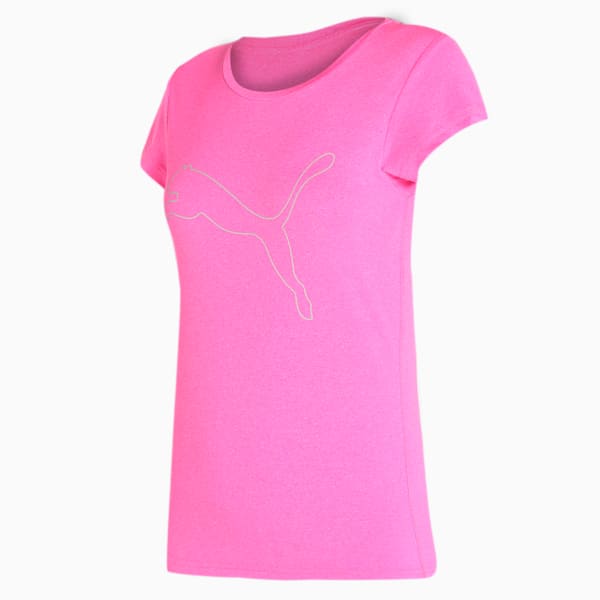 Active Heather Women's Slim Fit T-Shirt, Luminous Pink Heather, extralarge-IND