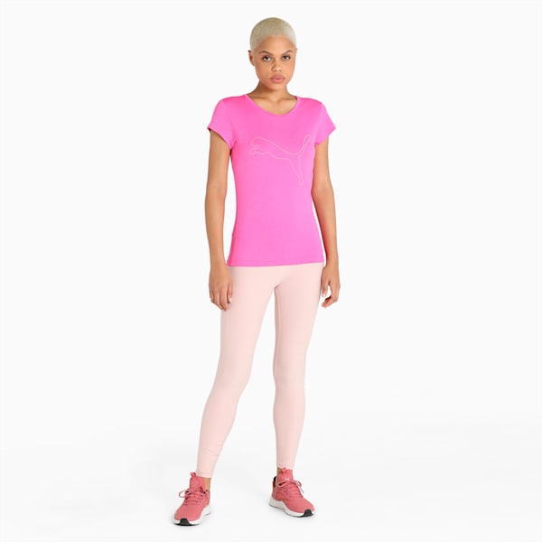 Active Heather Women's Slim Fit T-Shirt, Luminous Pink Heather, extralarge-IND