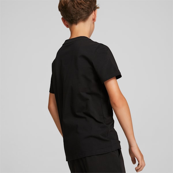 Alpha Kids' Graphic Tee, Puma Black, extralarge