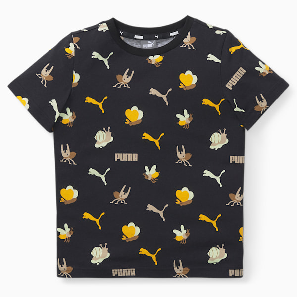 SMALL WORLD T-Shirt Kids, Puma Black, extralarge-IND