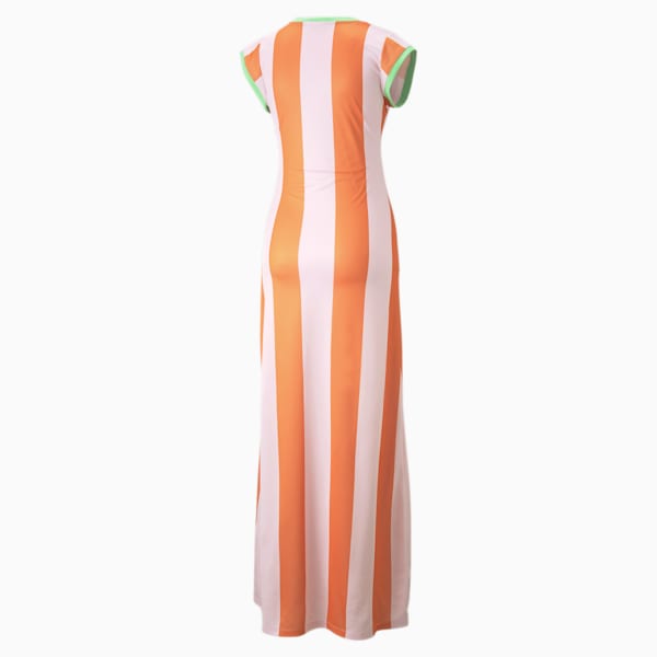 Robe rayée PUMA x DUA LIPA, femme, Carotte-Rose femme