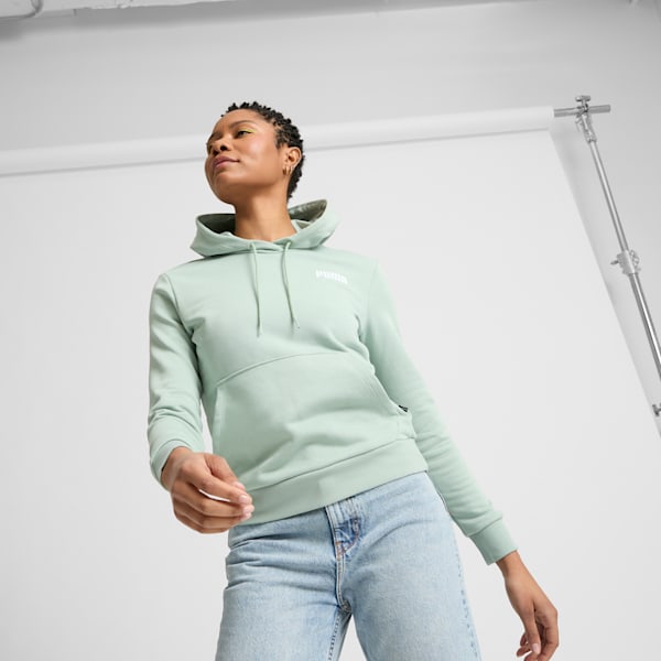 Sudadera con capucha para mujer Essentials, Green Fog, extralarge
