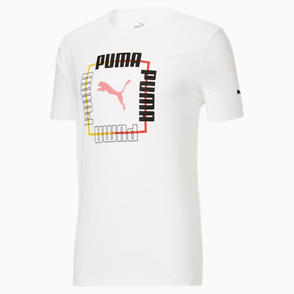 PUMA Box Men's Graphic Tee, Puma White