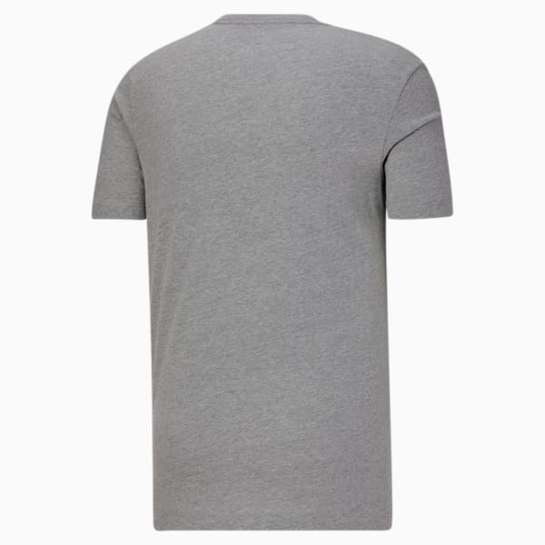 T-shirt graphique boite logo illusion, homme, Gris bruyère moyen