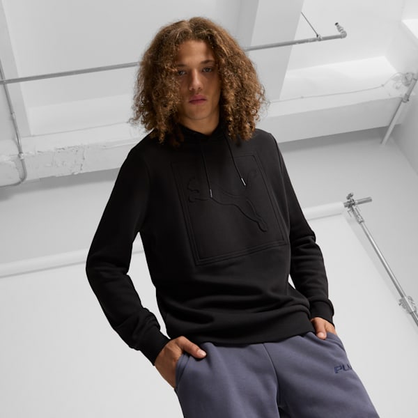 ESS Men's Hoodie, Puma Black, extralarge