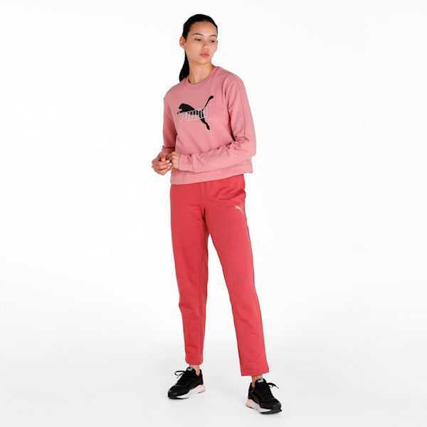 NU-TILITY Crew Relaxed Fit Women's Sweat Shirt, Foxglove, extralarge-IND