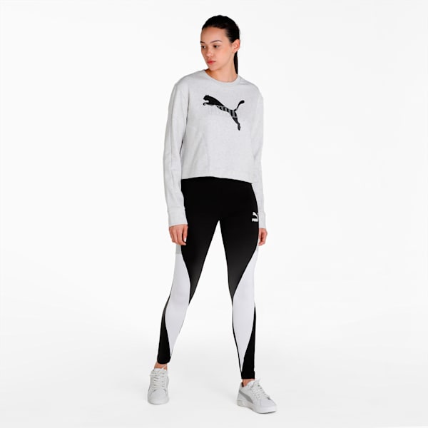 NU-TILITY Crew Relaxed Fit Women's Sweat Shirt, Puma White, extralarge-IND