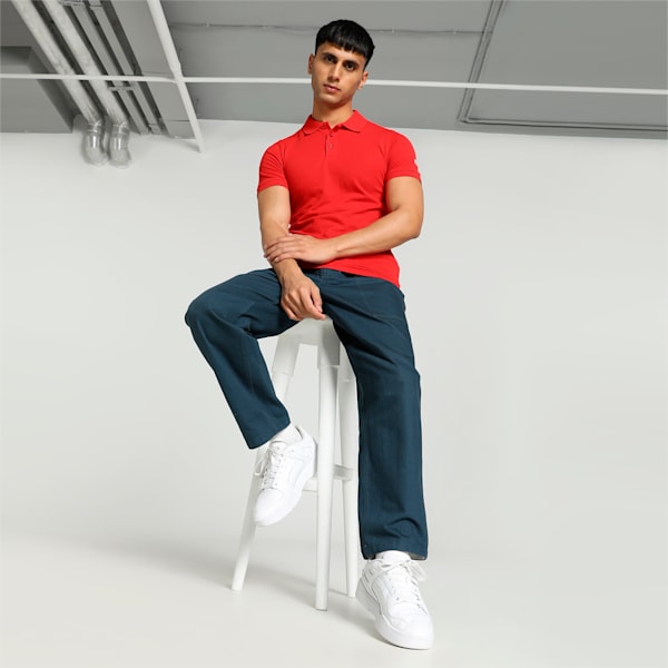 Men's Archive Slim Fit Polo, Puma Red, extralarge-IND