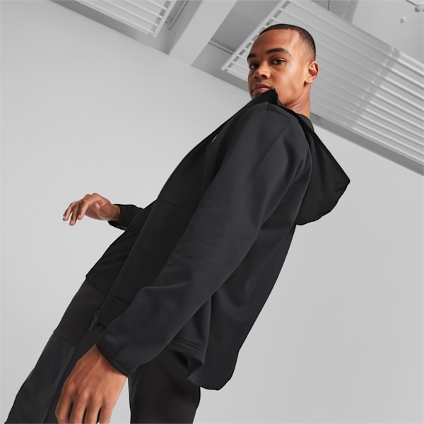 Open Road Full-Zip Men's Regular Fit Hoodie, Puma Black, extralarge-IND