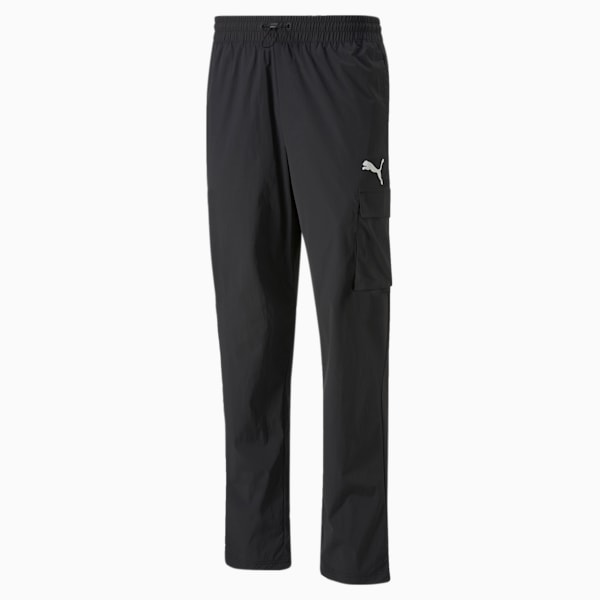 Open Road Woven Men's Regular Fit Trackpants, Puma Black, extralarge-IND