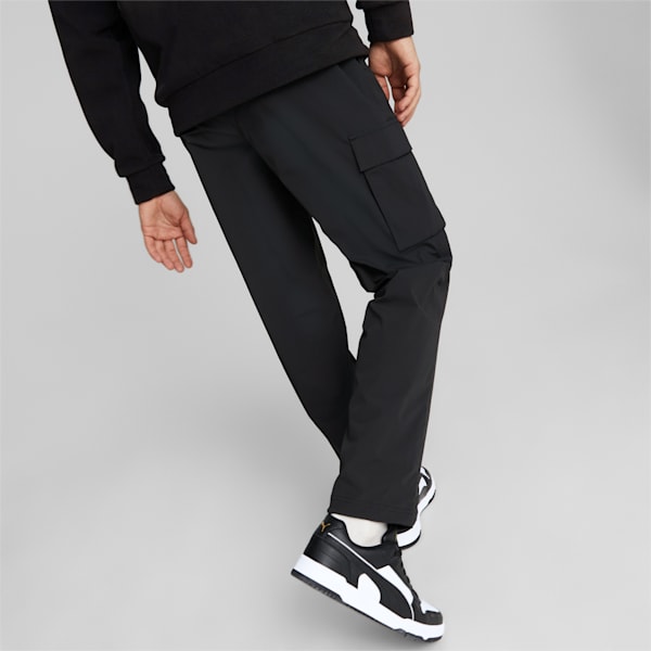 Open Road Woven Men's Regular Fit Trackpants, Puma Black, extralarge-IND