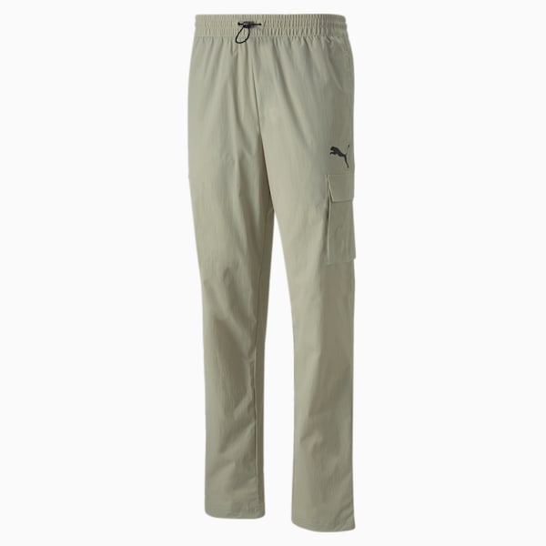 Open Road Woven Men's Regular Fit Trackpants, Pebble Gray, extralarge-IND