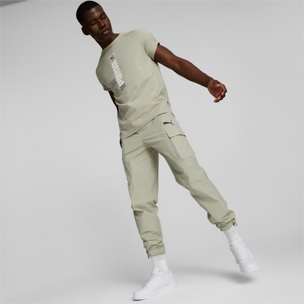 Open Road Woven Men's Regular Fit Trackpants, Pebble Gray, extralarge-IND