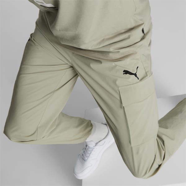 Open Road Woven Men's Regular Fit Trackpants, Pebble Gray, extralarge-IND