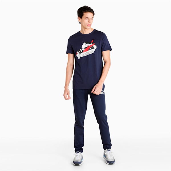 Sneaker Inspired Men's T-Shirt, Peacoat