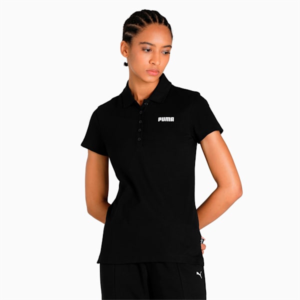 Essential Pique Regular Fit Women's Polo, Puma Black