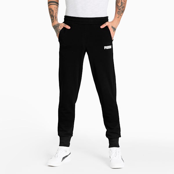 Essentials Men's Regular Fit Trackpants, Puma Black, extralarge-IND