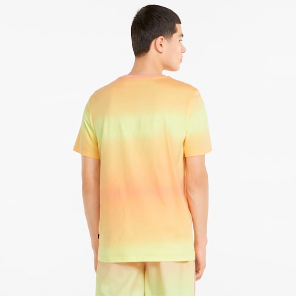 Orange and White Ombre T-shirt Gift Gradient Pattern Tee Shirt 