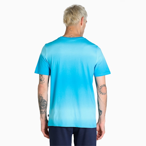 Power Summer Fading Men's Regular Fit T-Shirt, Bleu Azur, extralarge-IND
