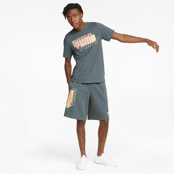 PUMA Power Summer Men's Relaxed Fit Shorts, Dark Slate, extralarge-IND