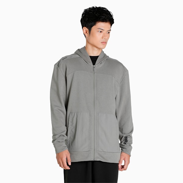 NU-TILITY Men's Full Zip Hoodie, Ultra Gray, extralarge-IND