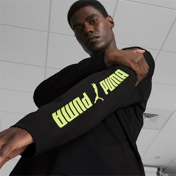Sunny Daze Men's Hoodie, PUMA Black-Lily Pad, extralarge