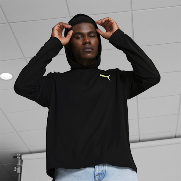 Sunny Daze Men's Hoodie, PUMA Black-Lily Pad, extralarge