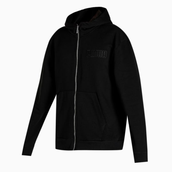 Modern Basics Men's Full Zip Hoodie, Puma Black, extralarge-IND