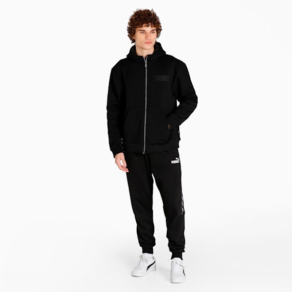 Modern Basics Men's Full Zip Hoodie, Puma Black, extralarge-IND