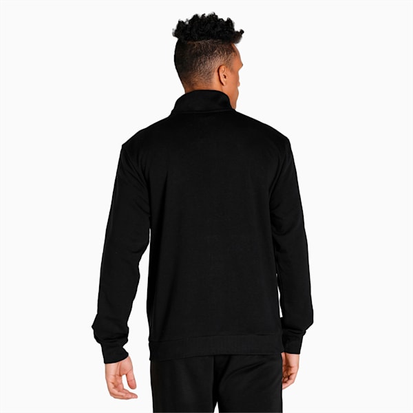 Metallic Nights Men's Full Zip Jacket, Cotton Black, extralarge-IND