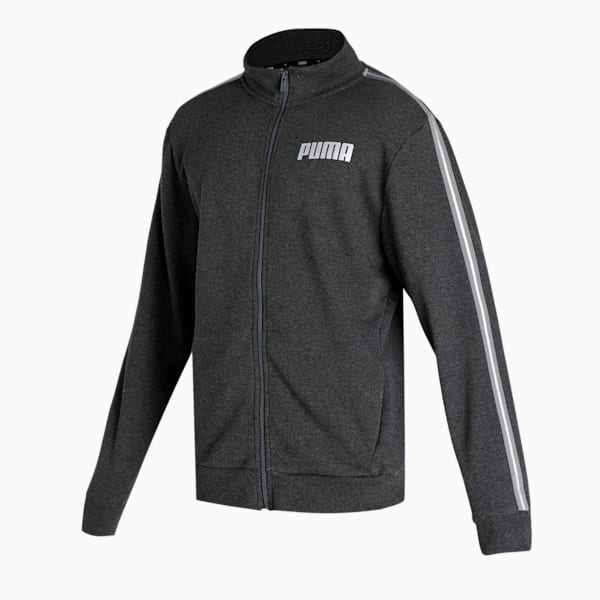 Metallic Nights Men's Full Zip Jacket, Dark Gray Heather, extralarge-IND