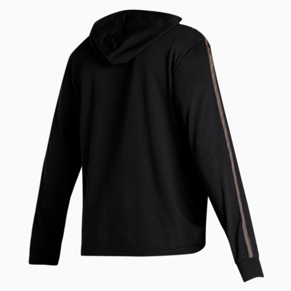 Metallic Nights Men's Hoodie, Cotton Black, extralarge-IND