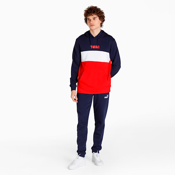 PUMA Block Regular Fit Men's Hoodie, Peacoat, extralarge-IND