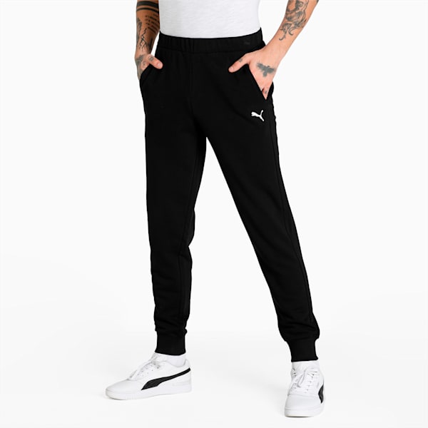 Essential Men's Regular Fit Sweat Pants, Puma Black