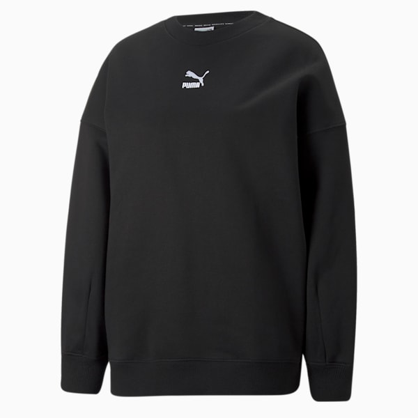 Classics Oversized Women's Oversized Sweatshirt, Puma Black, extralarge-IND